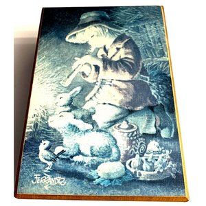 Schmid Wooden Jewelry Music Box, 1978, Made In Italy, Nice Inlay